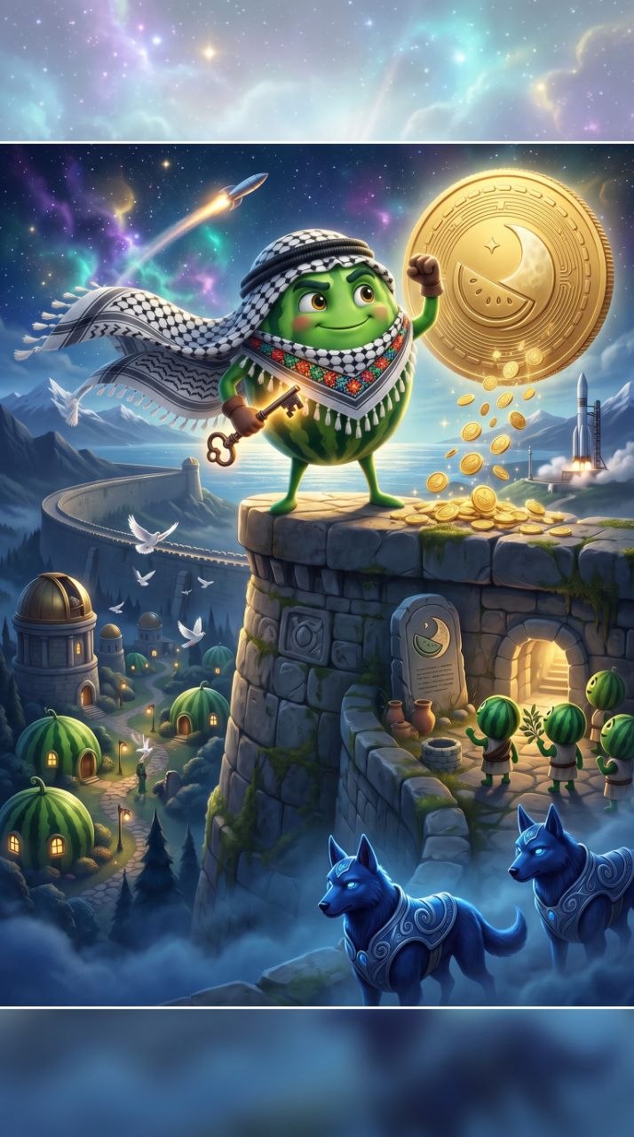 Kuff atop the Gate with Key and Coin
